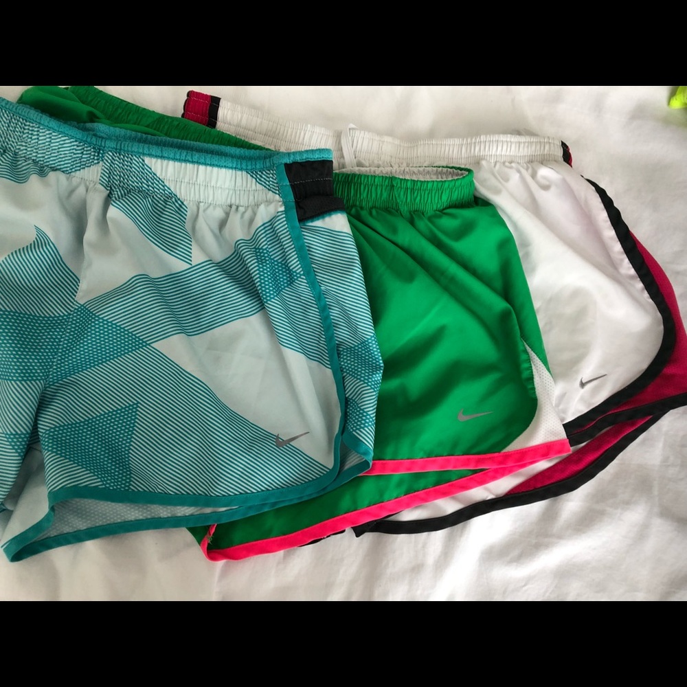 3 pairs Nike women’s running shorts size large